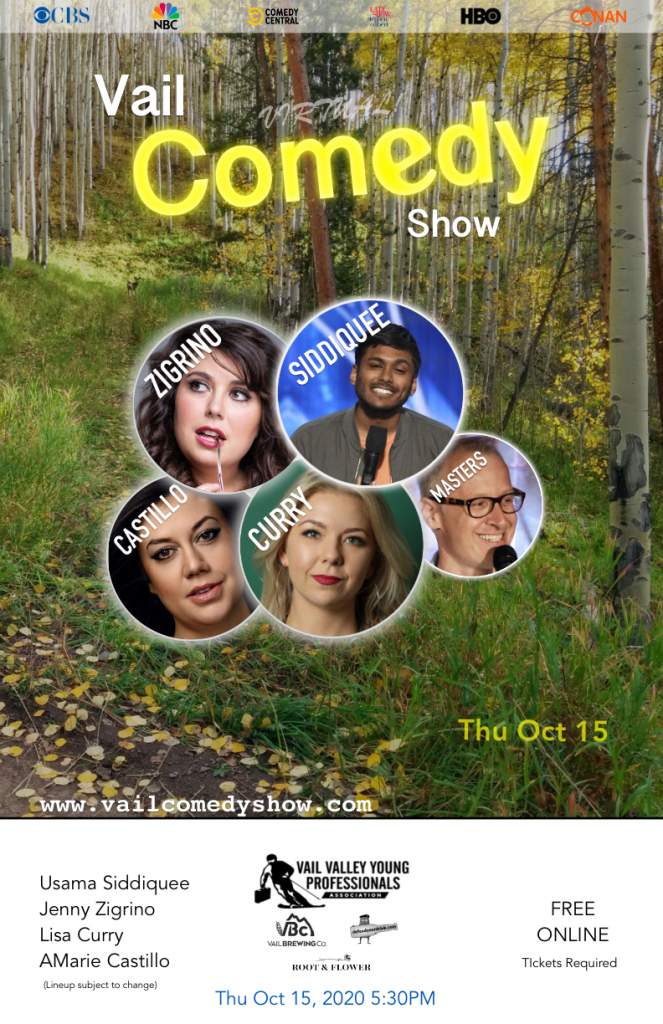 Vail Comedy Show October 15 2020 poster