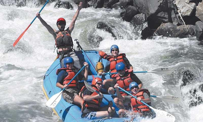 white water rafting in the Colorado Rockies this summer